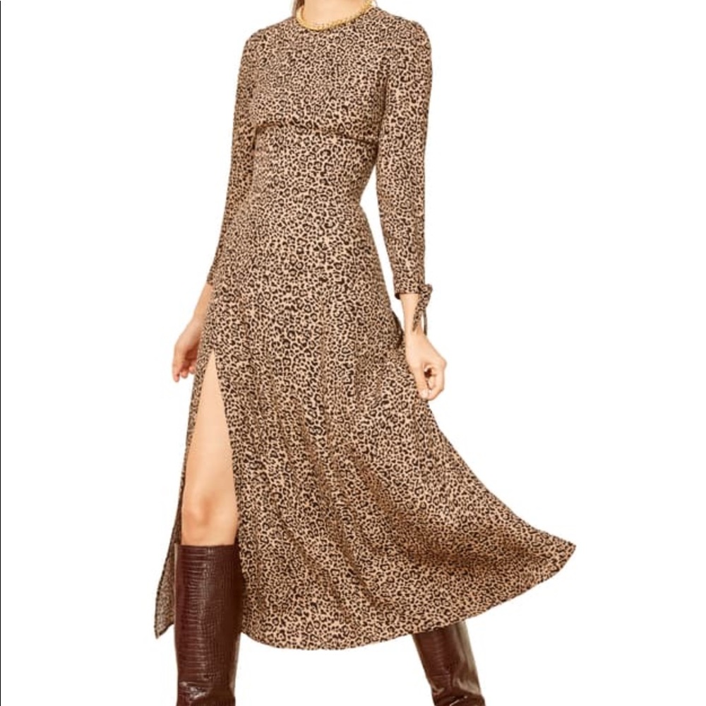 Reformation Zelda Slit Dress